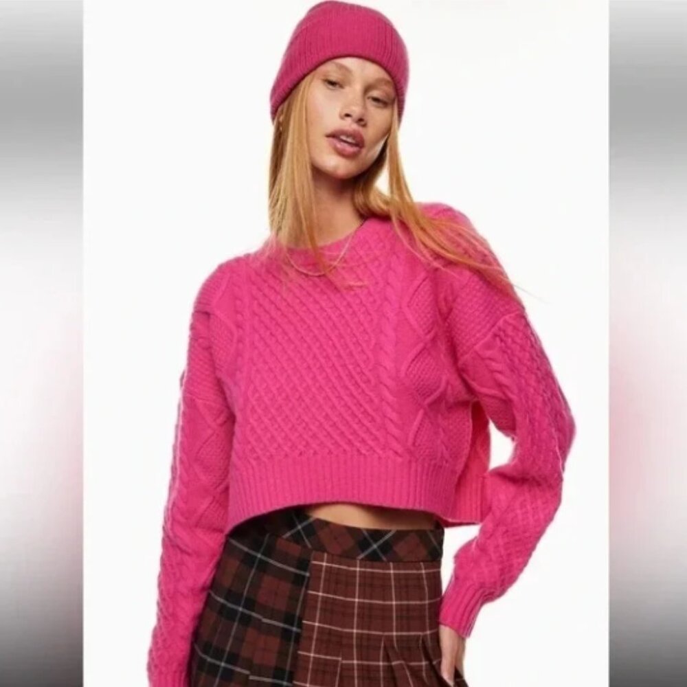 Aritzia Sunday Best Peggy Cropped Sweater
